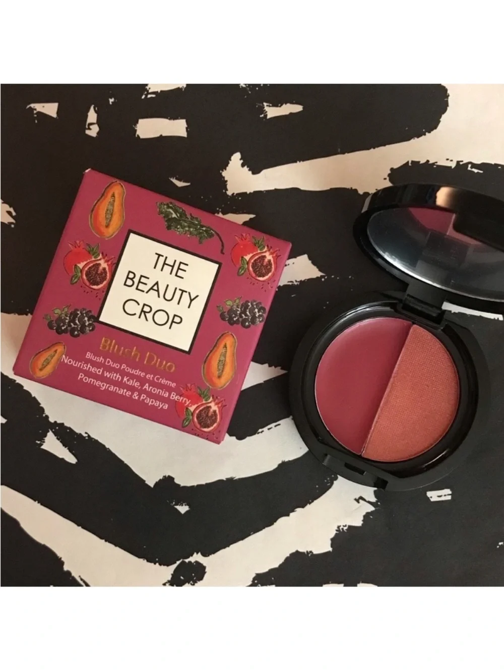 The Beauty Crop Blush Duo Compact Bundle in Pink Lady & Fig It, 2 x 0.11 oz/ 3 g